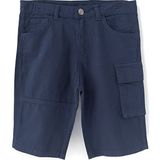 DobaKids Virtus Series Erkek Çocuk Kargo Cep Gabardin Pantolon Ayarlı Bel Detaylı Lacivert - 11 Yaş
