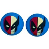 Dobe Deadpool & Wolverine Ps5/Ps4/Ps3/Xbox One/One X/One S/Series X/Series S 3D Analog Silikon -2 Adet