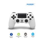 Dobe Ps4-Pc-Android Box-Android-Ios Telefon Tablet Uyumlu Titreşimli Bluetooth Oyun Kolu - Beyaz