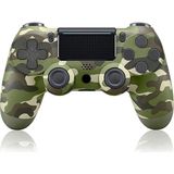 Dobe Ps4-Pc-Android Box-Android-Ios Telefon Tablet Uyumlu Titreşimli Bluetooth Oyun Kolu - Kamuflaj Yeşil