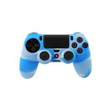 Dobe Sony Ps4 Joystick Silikon Koruyucu Kamuflaj MB-Mavi-Beyaz Kılıf