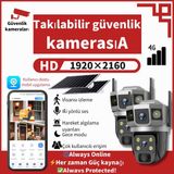 Dobest 2'li Kamera Seti Sım Kartlı 4g • 6mp Çift Lens • Güneş Enerjili • Tam Renkli Gece Görüşü • Çift Yönlü Ses • IP66 • 2'li Kamera Seti - Gümüş