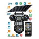 Dobest 7/24 Güvenlik 4K 4G Güneş PTZ Kamera | 360°, V380Pro, Su/Kar Dayanıklı, Telefondan Kontrol