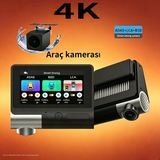 Dobest S3 Rpo 3 Inç, Wifi Destekli Akıllı Telefon Üzerinden Uzaktan Izlenebilen Araç Içi Kayıt Cihazı; Ön ve Arka Çift Kayıtlı Gizli 4K Araç Kamerası, 2160P Çözünürlük