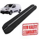 Doblo ''Uzun Şase'' 2024 2025 2026 Araca Özel Nevada Siyah Yan Basamak