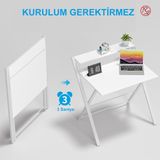 Dobo Çocuk Öğrenci Katlanır Çalışma Masası, Beyaz - Beyaz