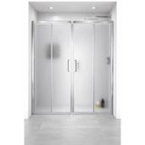 DOCCİA BELLA BANYO Duşakabin 2 duvar arası 5mm temperli buzlu cam eloksal alüminyum