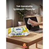Doce Limon Kokulu Yüzey Temizlik Havlusu 100 Yaprak | Pratik Hijyenik Temizlik Mendili