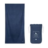 Dock & Bay Essential Hızlı Kuruyan Plaj Havlusu - Hafif, Kompakt, Mikrofiber Spor, Fitness, Plaj, Havuz ve Seyahat Havlusu - Lacivert