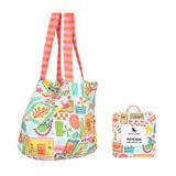 Dock & Bay Günlük Plaj Çantası - Günlük Kullanım için Yeniden Kullanılabilir Taşıma Çantası - 10 kg'a kadar taşır - %100 Geri Dönüştürülmüş Malzemeler, Keşke burada olsaydın, Medium (39x19cm, 15x7")