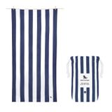 Dock & Bay Plaj havlusu – hızlı kuruyan mikrofiber, kumsuz – kompakt, hafif – %100 geri dönüştürülmüş – torba dahil – Cabana – Whitsunday Blue, Extra Large (200 x 90 cm, 78 x 35)