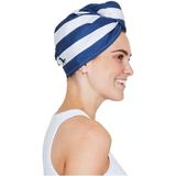 Dock & Bay Turban Saç Havlusu - Ev Plaj Için - Süper Emici, Hızlı Kuruma - Cabana - Whitsunday Mavisi, Tek Beden