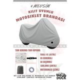 Dock Gri Stmax Kobra 3000 Kilit Uyumlu Motosiklet Brandası(4 Mevsim)