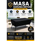 Dock SİYAH MASA BRANDASI(ÖRTÜSÜ) SU GEÇİRMEZ-4 MEVSİM-