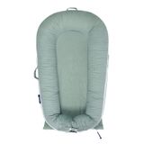 Dockatot Deluxe+ Dockatot için kadife şezlong kılıfı, MEXXI nefes alabilen pamuklu bebek şezlongu ekstra kılıf | hipoalerjenik bebek yuvası yedek kılıf (yalnızca kılıf) (su geçirmez, adaçayı yeşili)