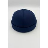 Docker şapka, ayarlanabilir denizci beresi, liman beresi, motorcu şapkası, docker-Cap, brimless şapka, liman şapkası (lacivert, standart)