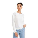 Dockers Arka Düğmeli Regular Fit Bluz Kadın Bluz, 100 White, M
