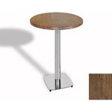 Dockers Bistro Masa Tokyo Kromnikel - (Werzalit, Wermodin ve Allzalit Tabla 60 cm Çap) - Rustic Dark