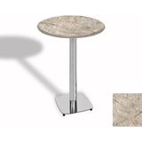Dockers Bistro Masa Tokyo Kromnikel - (Werzalit, Wermodin ve Allzalit Tabla 70 cm Çap) - Scala Marble