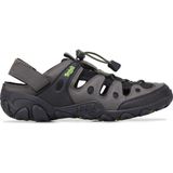 Dockers by Gerli Dockers Erkek Sandalet 216504 Koyu Gri Poliüretan Malzeme ile Bağcıklı Kauçuk Taban