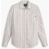 Dockers Casual Kahverengi Gömlek, Slim Fit - Açık Kahverengi - Beyaz