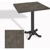 Dockers Çipa Döküm Ayak Kare Masa 60X60 cm - (Werzalit, Wermodin ve Allzalit Tabla) - Halong