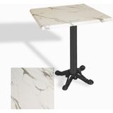 Dockers Çipa Döküm Ayak Kare Masa 80X80 cm - (Werzalit, Wermodin ve Allzalit Tabla) - Afyon Mermer