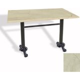 Dockers Çipa Döküm Ayak Masa 80X140 cm - (Werzalit, Wermodin ve Allzalit Tabla) - Golden Marble