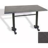Dockers Çipa Döküm Ayak Masa 80X140 cm - (Werzalit, Wermodin ve Allzalit Tabla) - Grey Marble