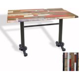 Dockers Çipa Döküm Ayak Masa 80X140 cm - (Werzalit, Wermodin ve Allzalit Tabla) - Redwood