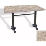 Dockers Çipa Döküm Ayak Masa 80X140 cm - (Werzalit, Wermodin ve Allzalit Tabla) - Scala Marble
