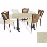 Dockers Çipa Döküm Ayak - Papelli Sandalye Mutfak Masa Takımı (Werzalit, Wermodin ve Allzalit Tabla) - Golden Marble- Krem - 70X120