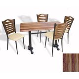 Dockers Çipa Döküm Ayak - Papelli Sandalye Mutfak Masa Takımı (Werzalit, Wermodin ve Allzalit Tabla) - Indianawood - Krem - 80X120