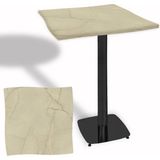 Dockers Dalgalı Kare Bistro Wermodin Masa 67X67 cm Tokyo Serisi (Esb) - Golden Marble