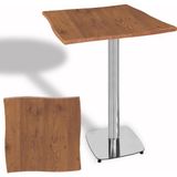 Dockers Dalgalı Kare Bistro Wermodin Masa 67X67 cm Tokyo Serisi (Kromnikel) - Novagento