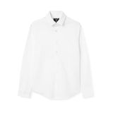 Dockers Erkek Refined Poplin Gömlek Gömlek, Paper White, XXL