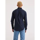 Dockers Erkek Uzun Kol Gömlek - Minimalist Günlük Stil - Regular Fit - Mavi