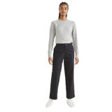 Dockers Kadın High Waist Weekend Chino Straight Fit Pantolon, Siyah, 28W