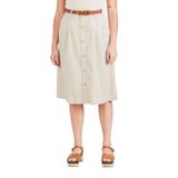 Dockers Kadın MIDI SKIRT Etek, Bej, 26W