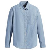 Dockers Kadın Original Woven Regular Gömlek Tişörtler, Mavi (0001), S