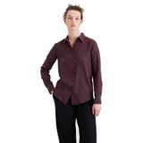Dockers Kadın Original Woven Regular Gömlek Tişörtler, Mor (0005), L