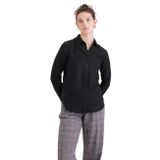Dockers Kadın Original Woven Regular Gömlek Tişörtler, Siyah (0006), L