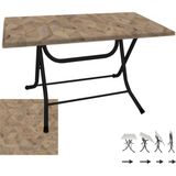 Dockers Klasik Katlanır Masa 80X120 cm - (Werzalit, Wermodin ve Allzalit Tabla) - Edgy Wood