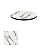 Dockers Kompakt Laminat Masa Tablası (70 cm Yuvarlak) - Afyon Marble