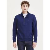 Dockers Lacivert Erkek Pamuklu Gömlek Quarter Zıp Fleece Regular