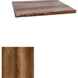 Dockers Laminat Masif Kenar Masa Tablası (110X110) - Barok