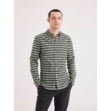 Dockers Minimalist Kareli Uzun Kol Erkek Gömlek - Günlük & Iş - Yeşil