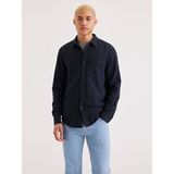Dockers Minimalist Uzun Kol Erkek Gömlek - Günlük Stil - Mavi