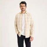 DOCKERS Slim Fit Original Woven Gömlek Erkek Gömlek, Bej (0168), M