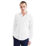 DOCKERS Slim Fit Original Woven Gömlek Erkek Gömlek, Beyaz (0107), M